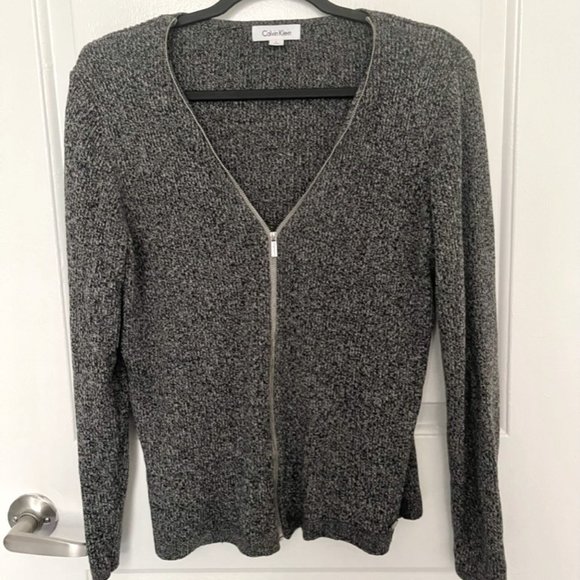 Calvin Klein Zippered Cardigan - Picture 3 of 4